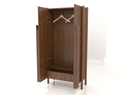 Wardrobe with long handles W 01 (open, 800x300x1600, wood brown light)