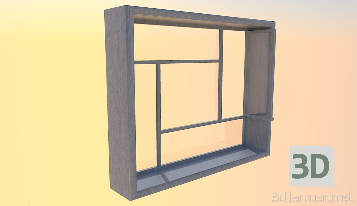 3d модель Вікно – превью