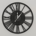 Modelo 3d Relógio de parede GRACEFUL (preto) - preview