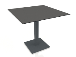 Dining table on a column leg 80x80 (Anthracite)