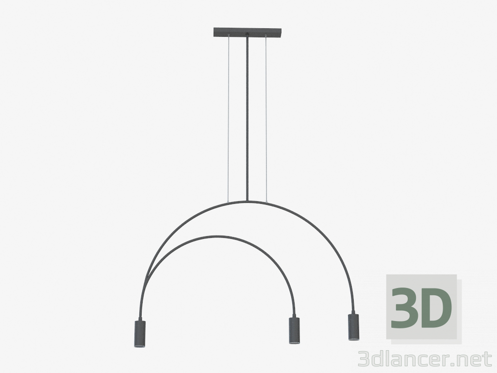 modèle 3D Lampe à suspension (S111018 3) - preview