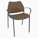 3D modeli Krom çerçeveli ofis koltuğu (kolçaklı) (B) - önizleme