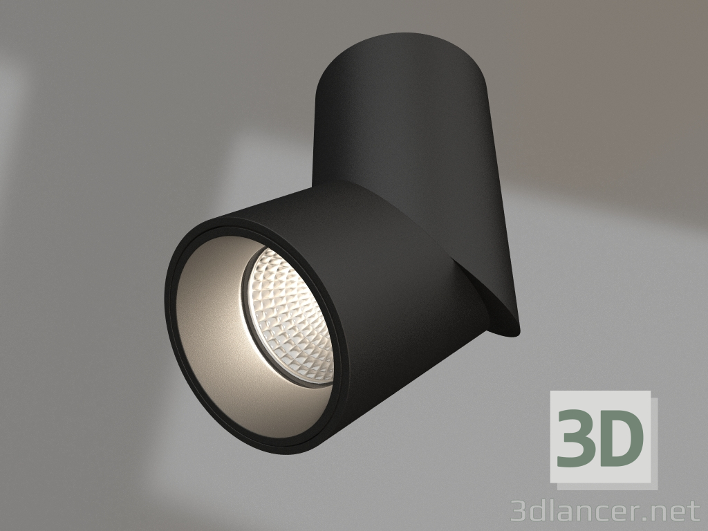 modello 3D Lampada SP-TWIST-SURFACE-R70-12W Warm3000 (BK, 30 gradi) - anteprima
