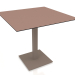 modèle 3D Table à manger sur pied colonne 80x80 (Bronze) - preview