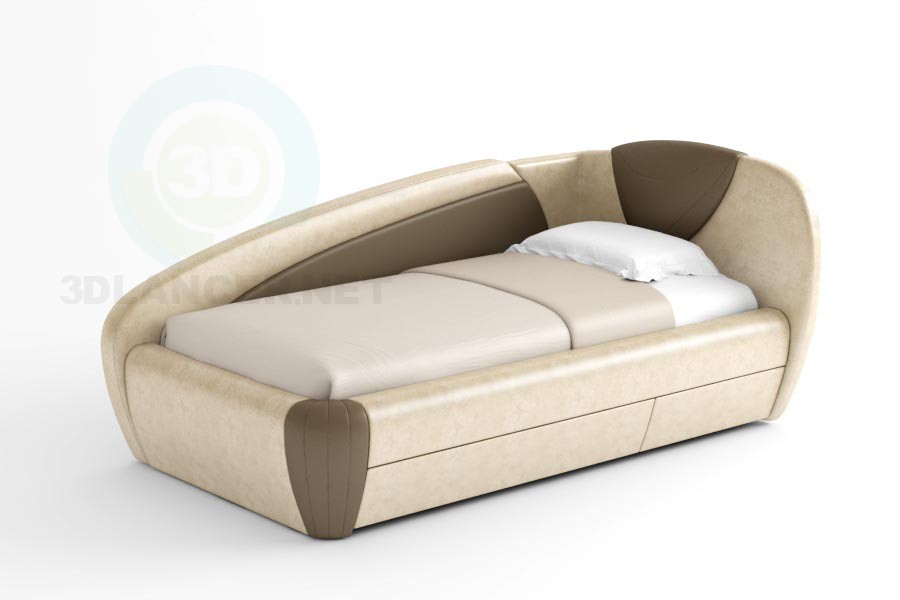 3 डी मॉडल बिस्तर सांता - पूर्वावलोकन