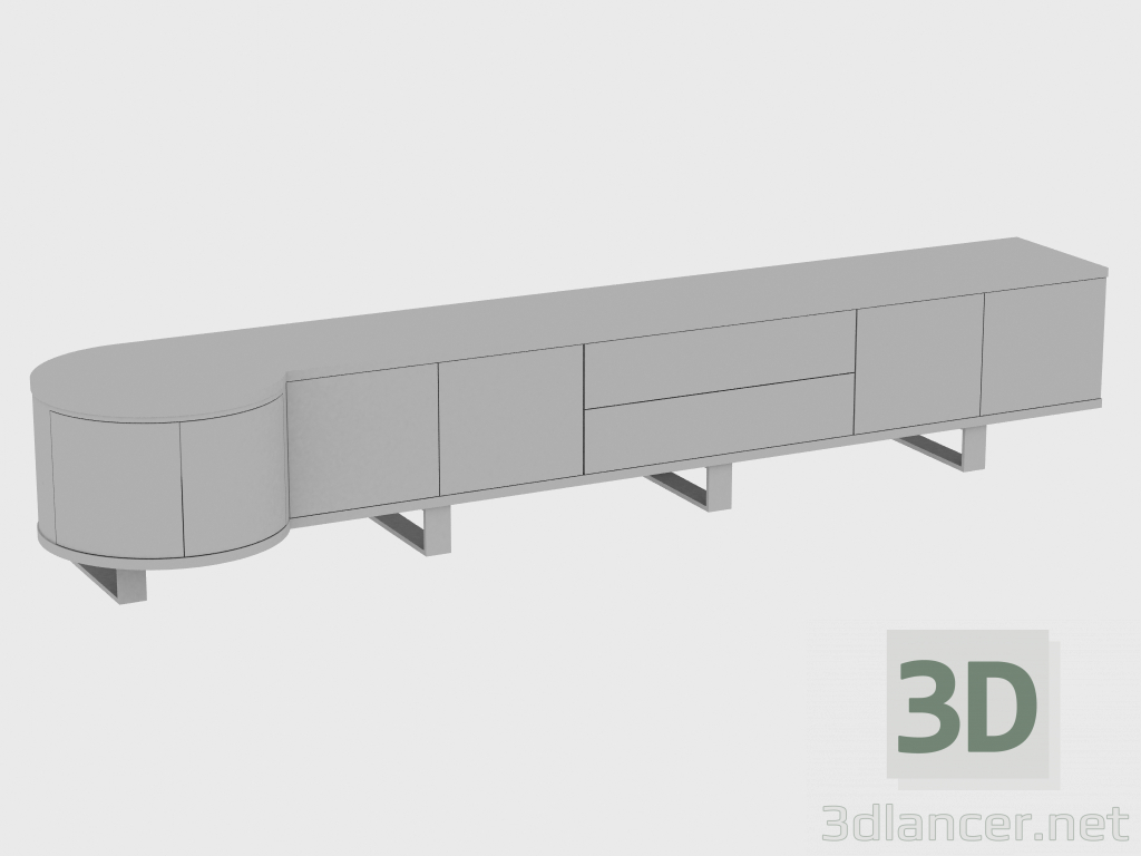 3d model Curbstone COURBET ANTE CABINET (347X70XH61) - preview