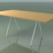 modèle 3D Table rectangulaire 5432 (H 74 - 90x180 cm, pieds 180 °, plaqué L22 chêne naturel, V12) - preview