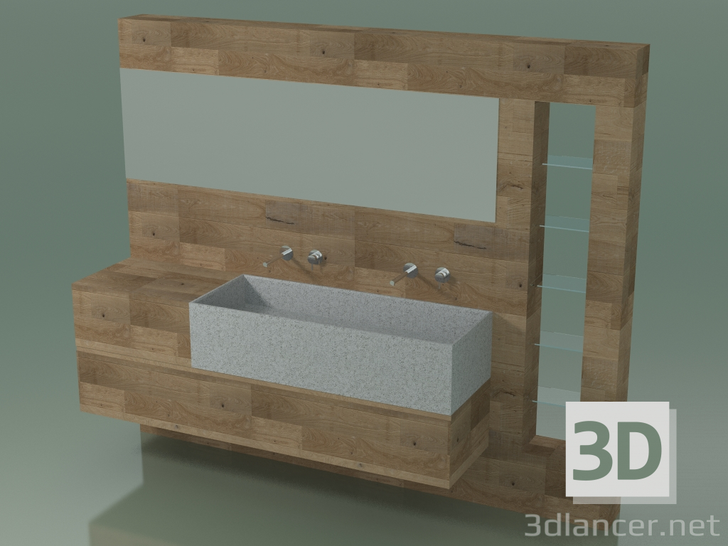 3D Modell Badezimmerdekorsystem (D10) - Vorschau