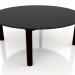 modèle 3D Table basse D 90 (Noir, DEKTON Domoos) - preview