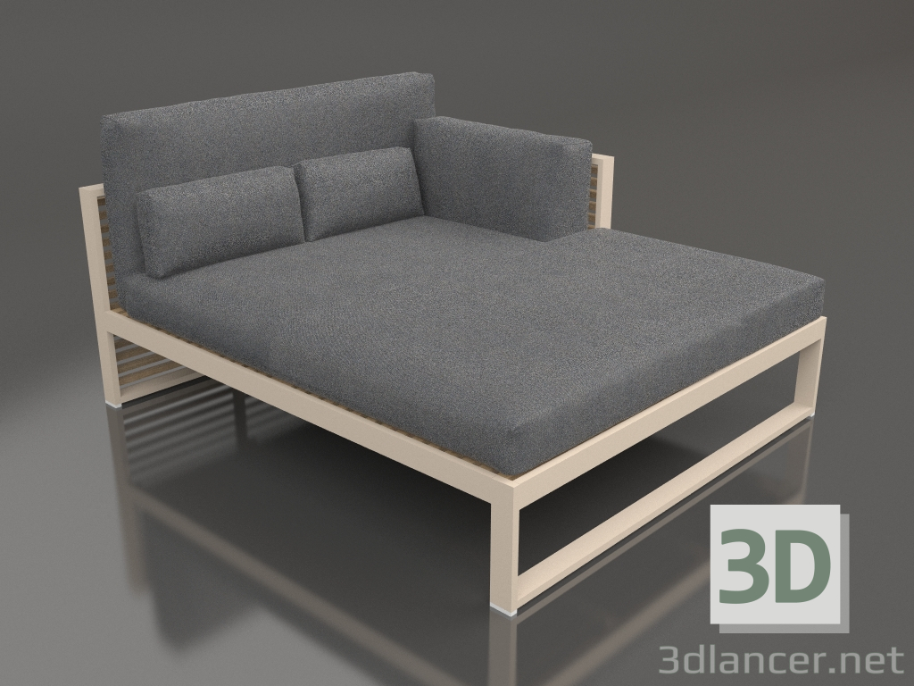 3d model XL modular sofa, section 2 right, high back (Sand) - preview