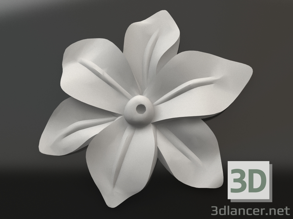 3d model Decorative plaster element DE 031 (D=50) - preview