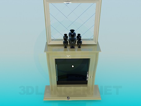 modello 3D Caminetto - anteprima