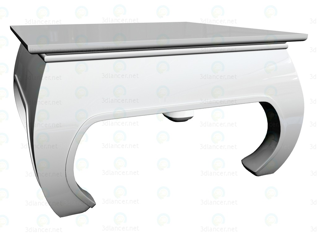 modèle 3D Table basse Opium blanc 60 x 60 - preview
