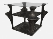 Tall coffee table on carved legs AIDA Z04