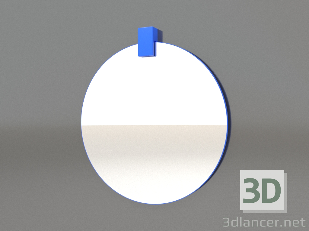 modèle 3D Miroir ZL 04 (d=400, bleu) - preview