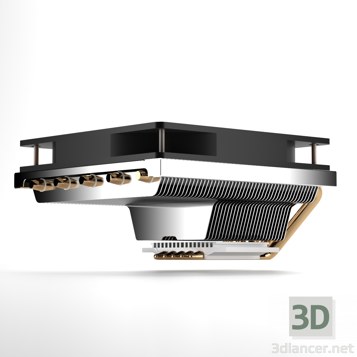 3d CoolerMaster GeminII M5 LED модель купить - ракурс
