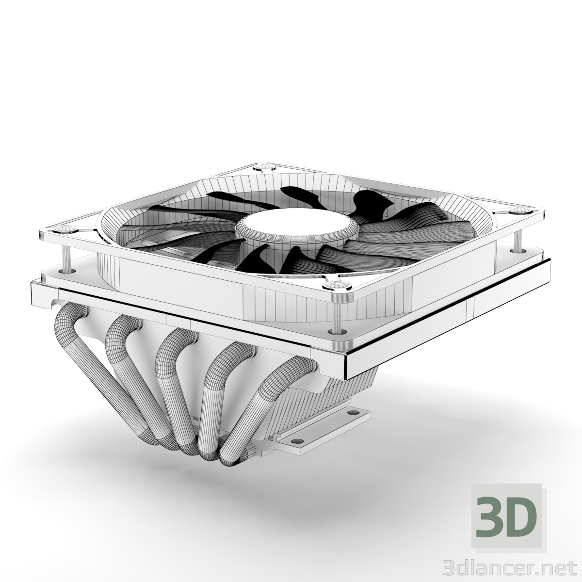 modello 3D di CoolerMaster GeminII M5 LED comprare - rendering