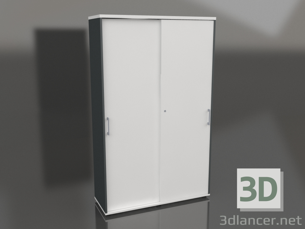 3 डी मॉडल स्लाइडिंग दरवाजे के साथ अलमारी मानक MEA5P06 (1200x432x1945) - पूर्वावलोकन