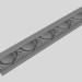 modèle 3D Corniche décorative - preview