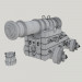 3D Deniz silah "Tek boynuzlu at". Gemi savaş topu tek boynuzlu at modeli satın - render