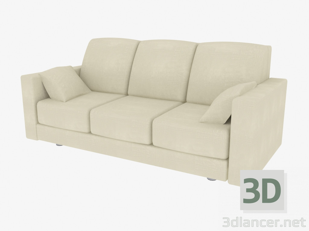 modèle 3D Triple Sofa Hollywood - preview