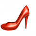 3d Жіночі туфлі на каблуці в червоному кольорі. модель купити - зображення