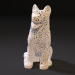 3d Dog Voronoi model buy - render