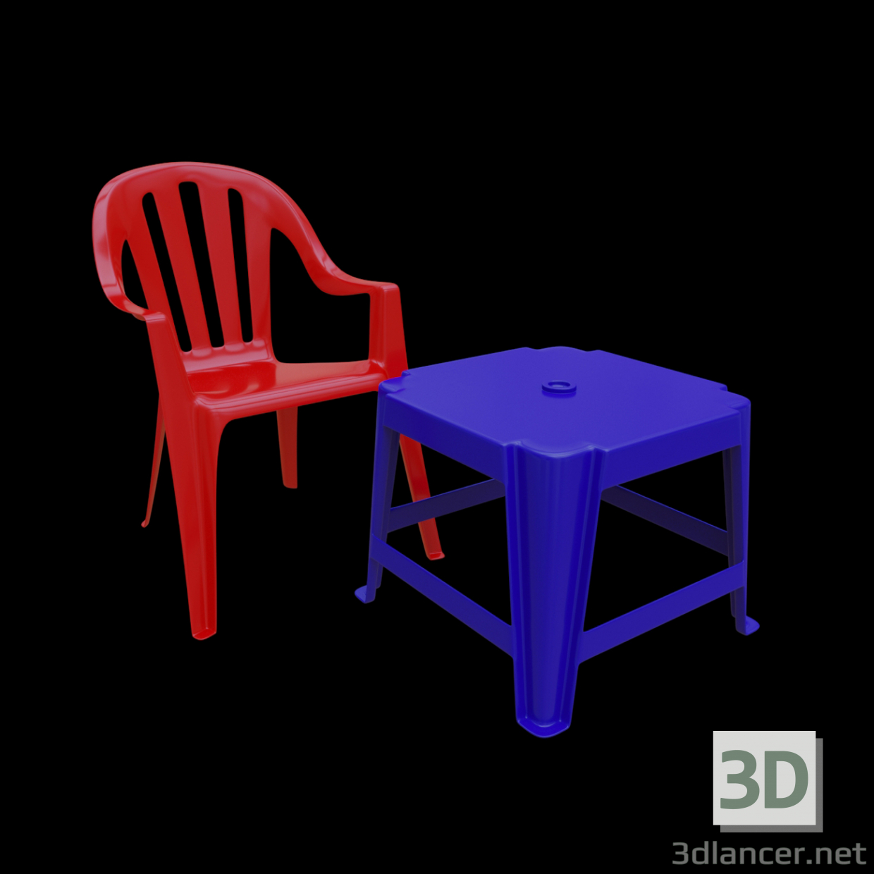 3D modeli Ticari mobilya - önizleme