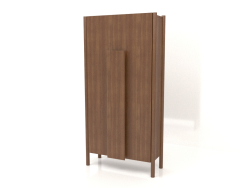Wardrobe with long handles (without rounding) W 01 (800x300x1600, wood brown light)
