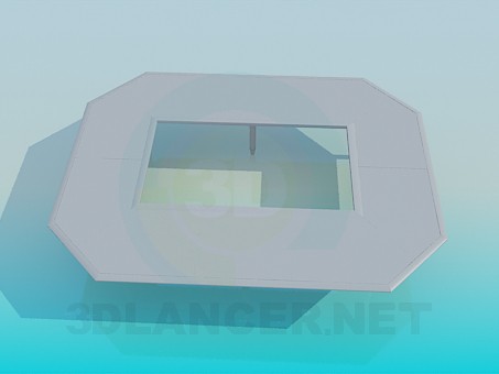 3d model Mesa con un agujero - vista previa