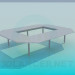3D Modell Tisch mit einem Loch - Vorschau