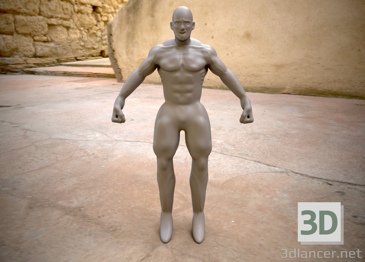 modello 3D Uomo - anteprima