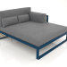 3d model XL modular sofa, section 2 right, high back (Grey blue) - preview
