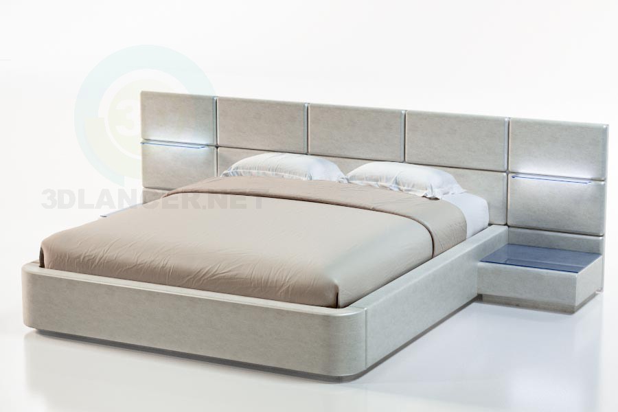 3D Modell Sizilien-Bett - Vorschau