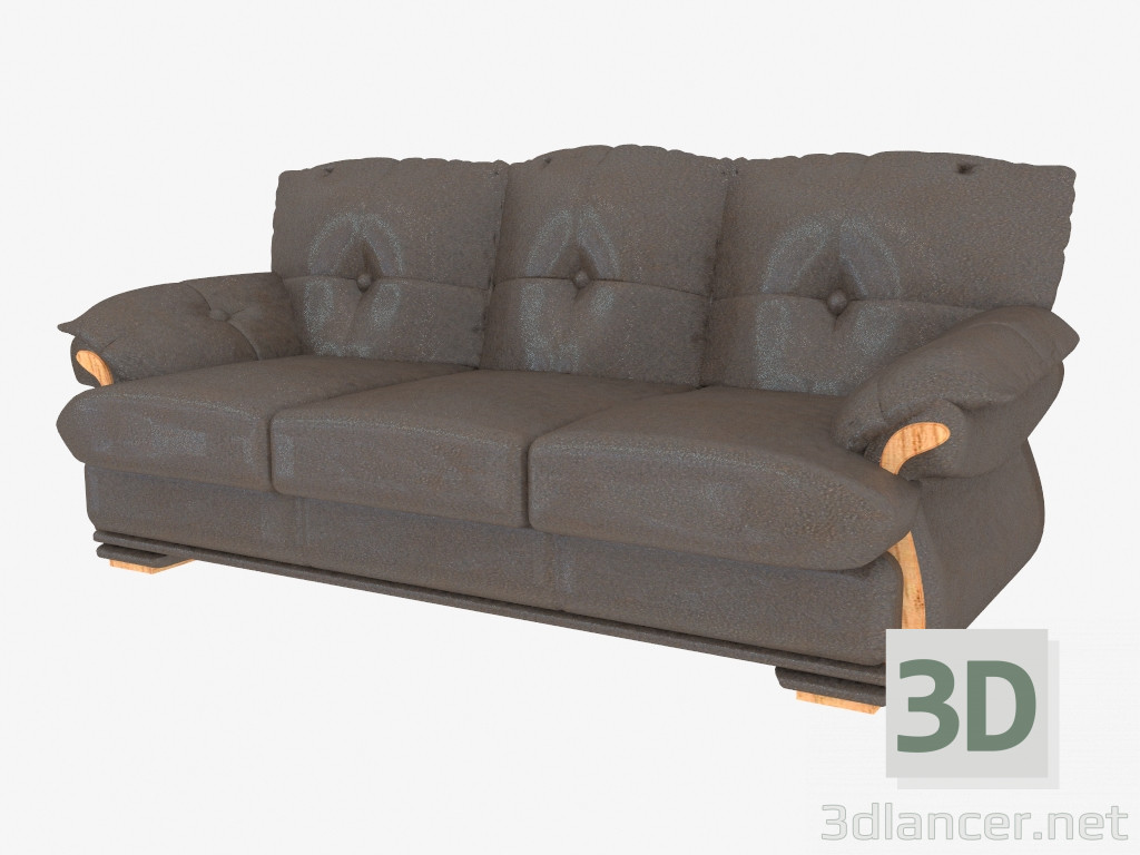 3D modeli Üç kişilik kanepe Manchester - önizleme