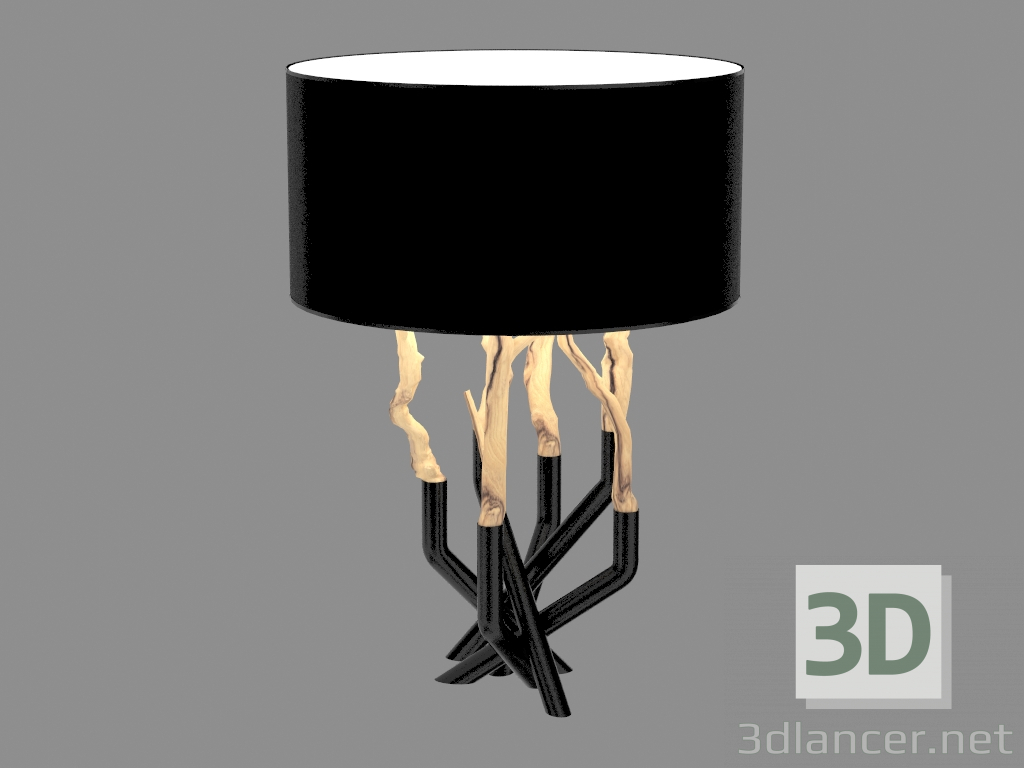 3d model Lámpara de sobremesa L241 (negro) - vista previa