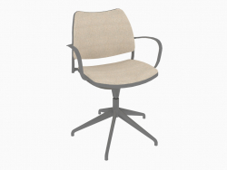 Office chair with black frame (swivel)
