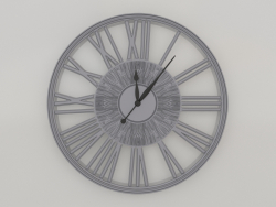 Wall clock GRACEFUL (silver)