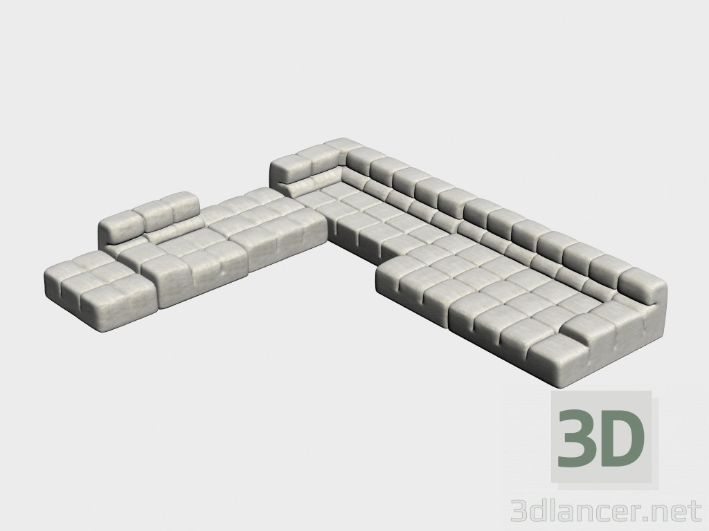 modello 3D Divano modulare Tufty - anteprima