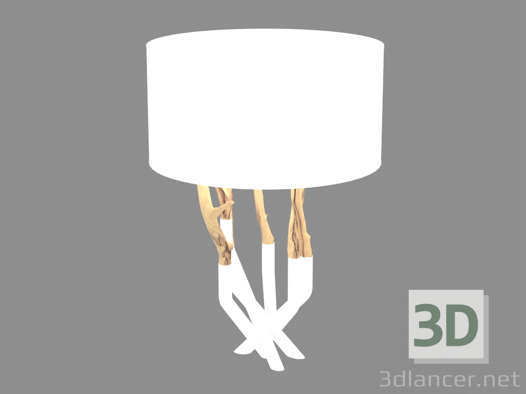 3d модель Настольная лампа L241 (белая) – превью