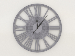 Wall clock GRACEFUL (silver)