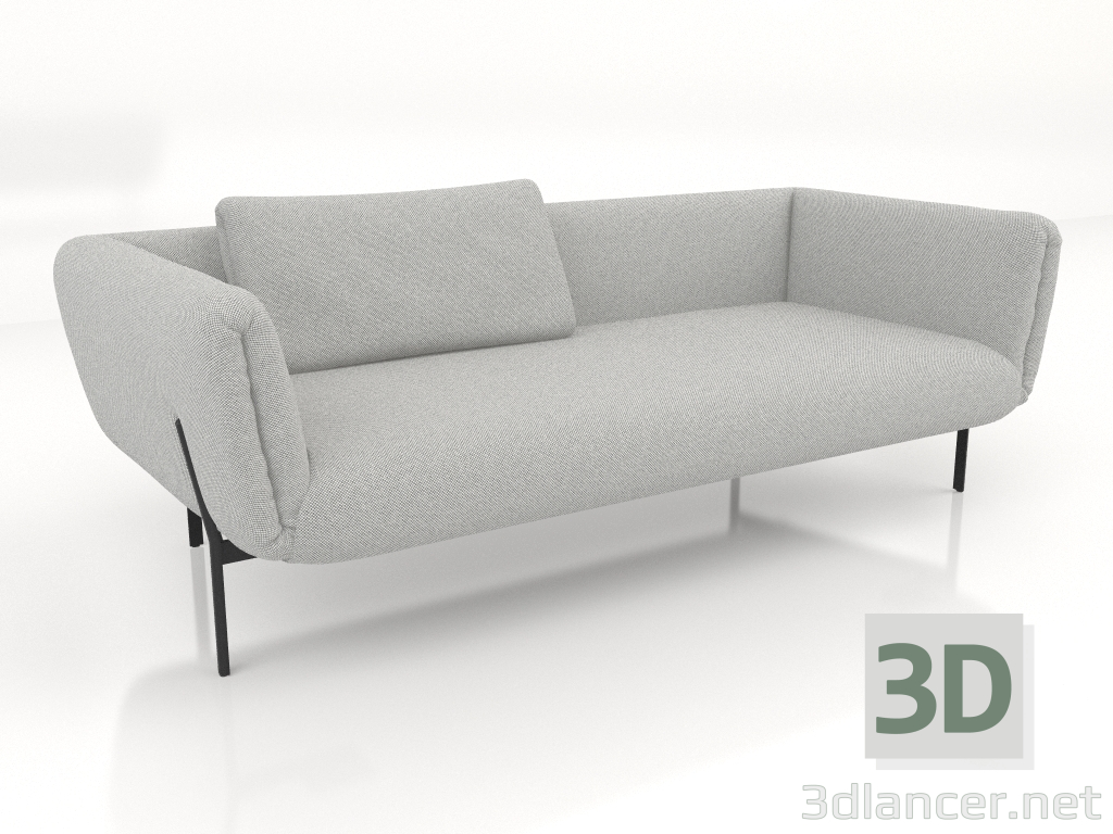 modèle 3D Canapé 2,5 places (option 2) - preview
