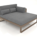 3d model XL modular sofa, section 2 right, high back (Bronze) - preview