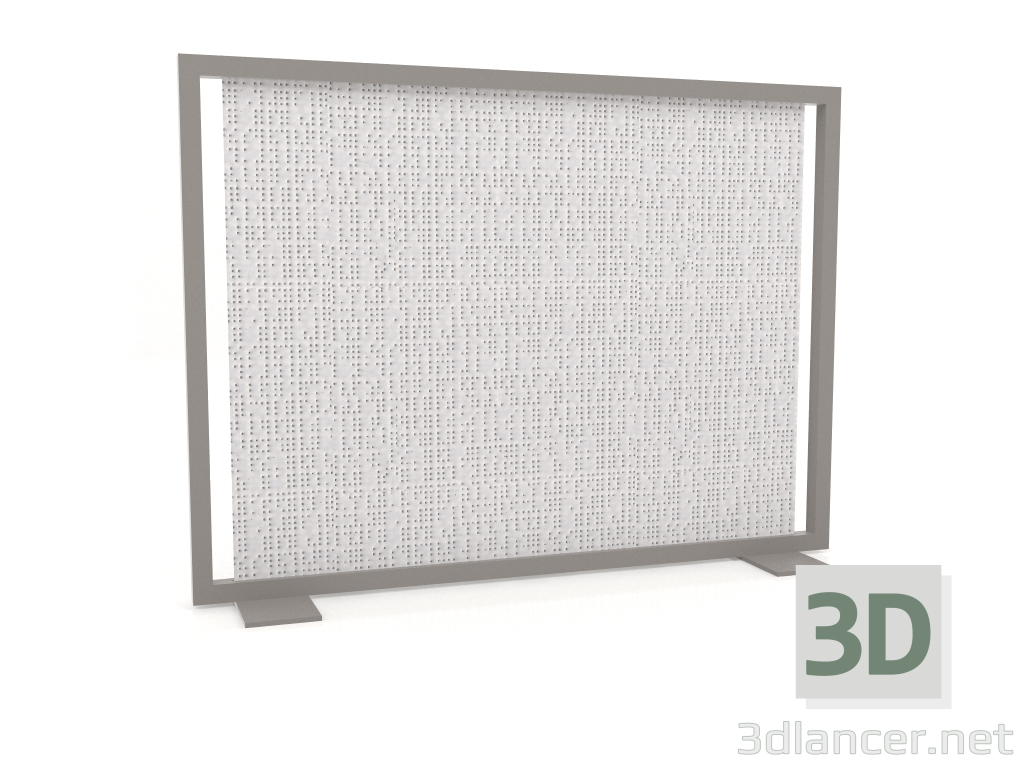 3D Modell Bildschirmtrennwand 150x110 (Quarzgrau) - Vorschau
