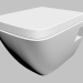 3D Modell Anemon hängende Toilettenschüssel (CDZ 6WPW) - Vorschau
