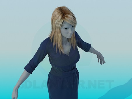 3D modeli Manken elbise - önizleme