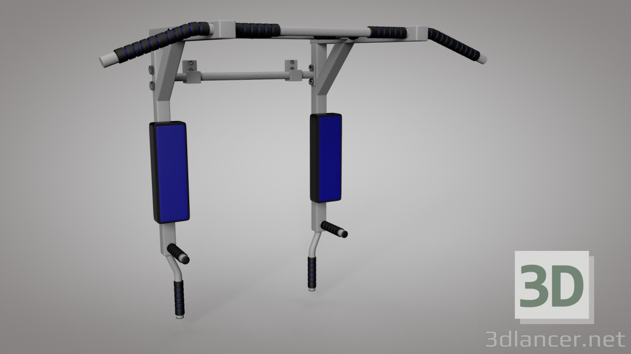 Barra horizontal 3D modelo Compro - render