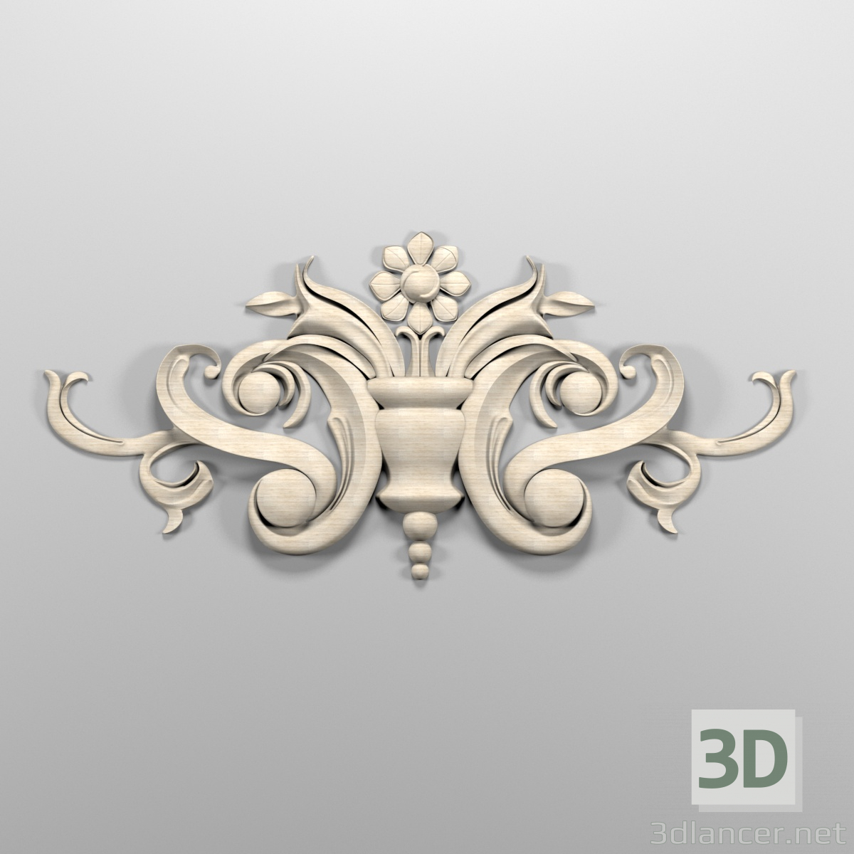 3D modeli Merkezi dekor - önizleme