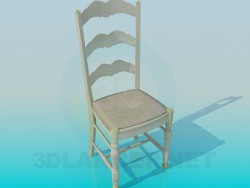 Stuhl mit hoher Rückenlehne