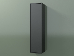 Настенный шкаф с 1 дверцей (8BUAСCD01, 8BUAСCS01, Deep Nocturne C38, L 24, P 24, H 96 cm)